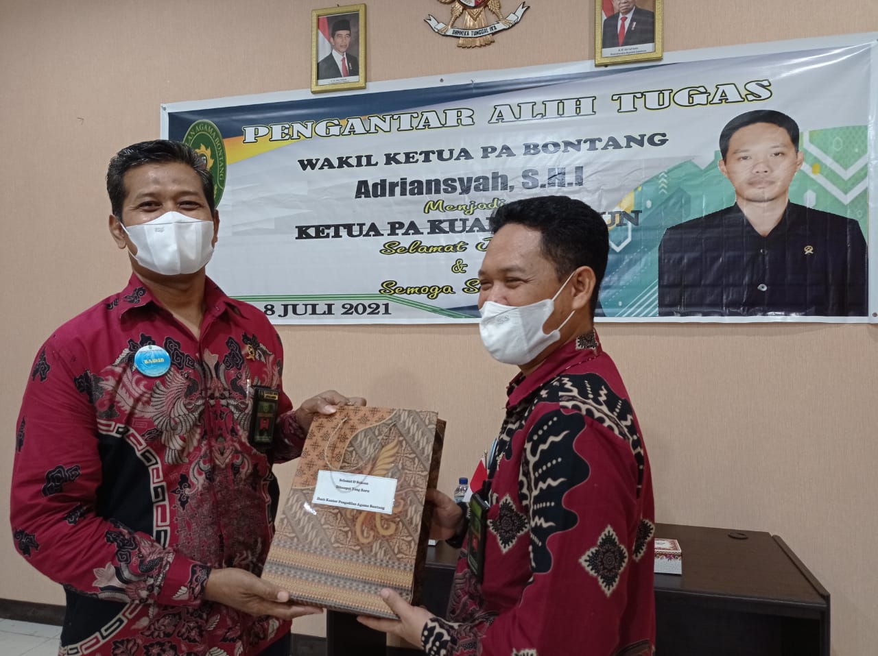 PENGANTAR ALIH TUGAS WAKIL KETUA 2